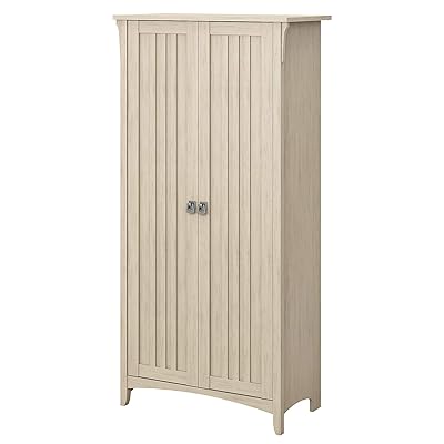 Bush Furniture Salinas Kitchen Pantry Cabinet, Antique White