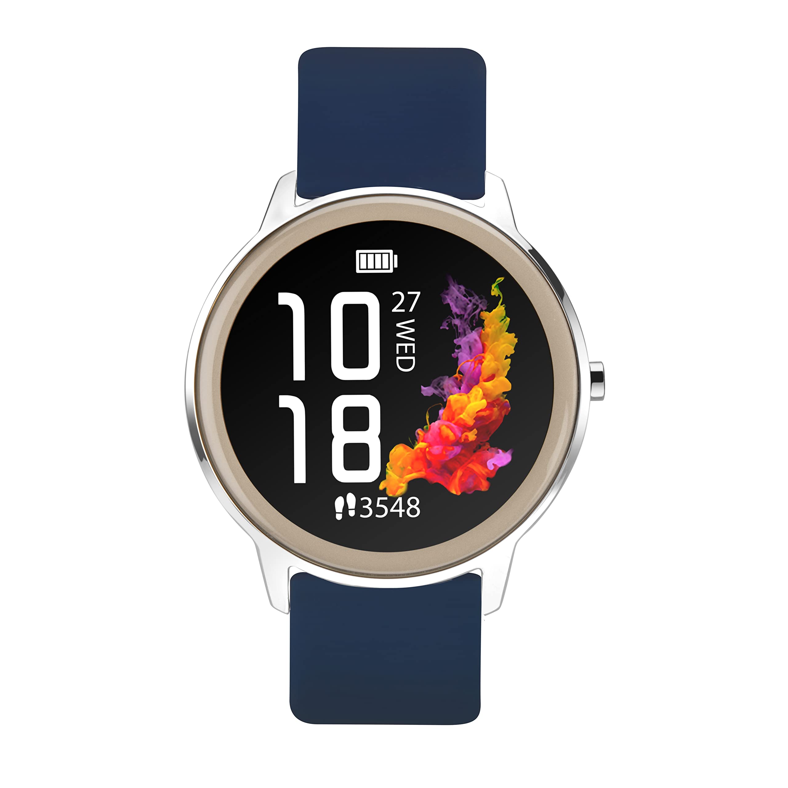 Sekonda Flex Womens 42 mm Smart Watch with Heart Rate and Sleep Monitor, Daily Activity, Sports, Music, Weather and Message Functions with Silicone Strap