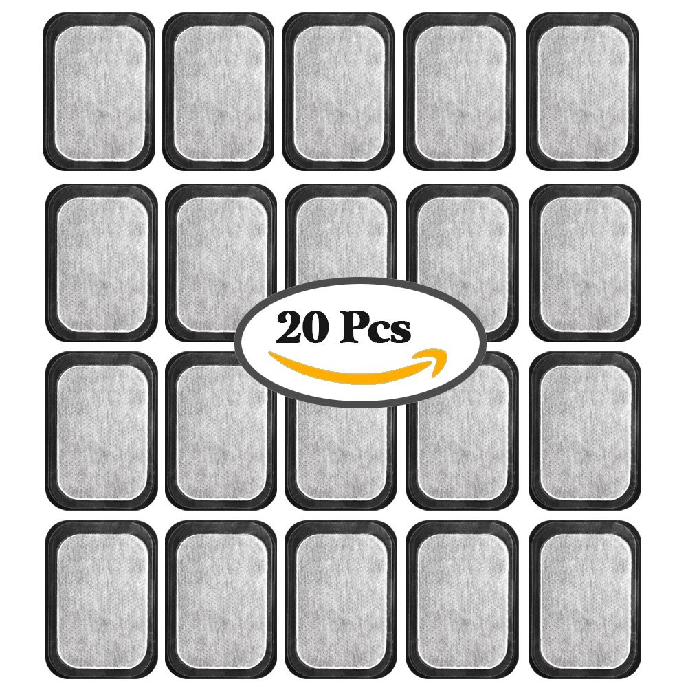 EMS Gel Pad AEDU Abs Trainer Ersatzpad Elektroden Pads für Elektrostimulation und Muskelaufbau 20 Stücke, passen zu allen EMS Trainingsgerät