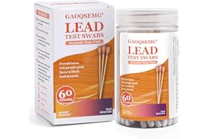 GAOQSEMG Lead Testing Kits Swabs,60 Counts Home Lead Test Swabs for Dishes,Lead Paint Test Kit for All Painted Surfaces,Paint