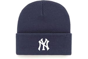 C5 SPORTS Officially Licensed New York Navy Baseball Cuffed Knit Beanie Hat Classic Edition NY Team Logo Embroidered Blue Cap