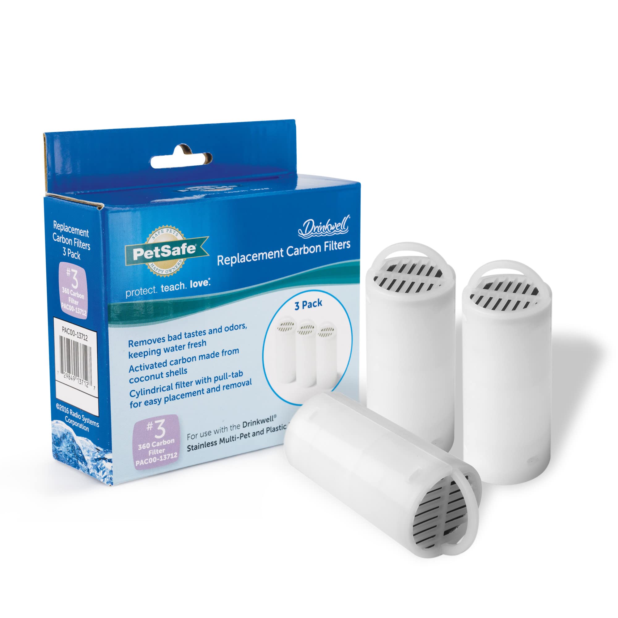 PetSafe Drinkwell 360 Premium Carbon Filters, 3