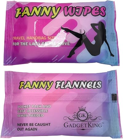 Gadgetking Fanny Wipes for Men & Women - Face, Hands, Body - Hot/Cold Use