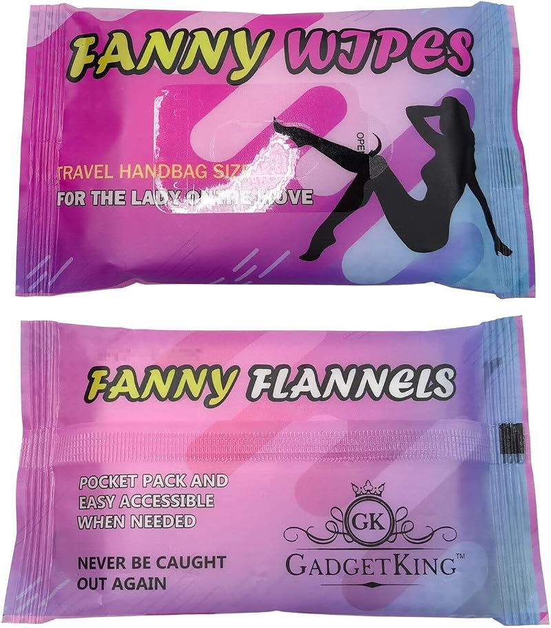 Gadgetking Fanny Wipes for Men & Women - Face, Hands, Body - Hot/Cold Use