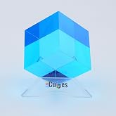 CMY Cubes C Cube (50mm) - Cyan Hue Optical Color Cube - Diamond Polished - Teaches Subtractive Color Mixing - Educational/Scientific/Physics &amp; Kinetic Art Desk Object