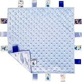 Soft Touch Baby Super Soft Deluxe Comforter Blanket with Satin Ribbons Blue view 1
