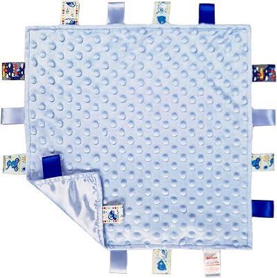 Soft Touch Baby Super Soft Deluxe Comforter Blanket with Satin Ribbons Blue