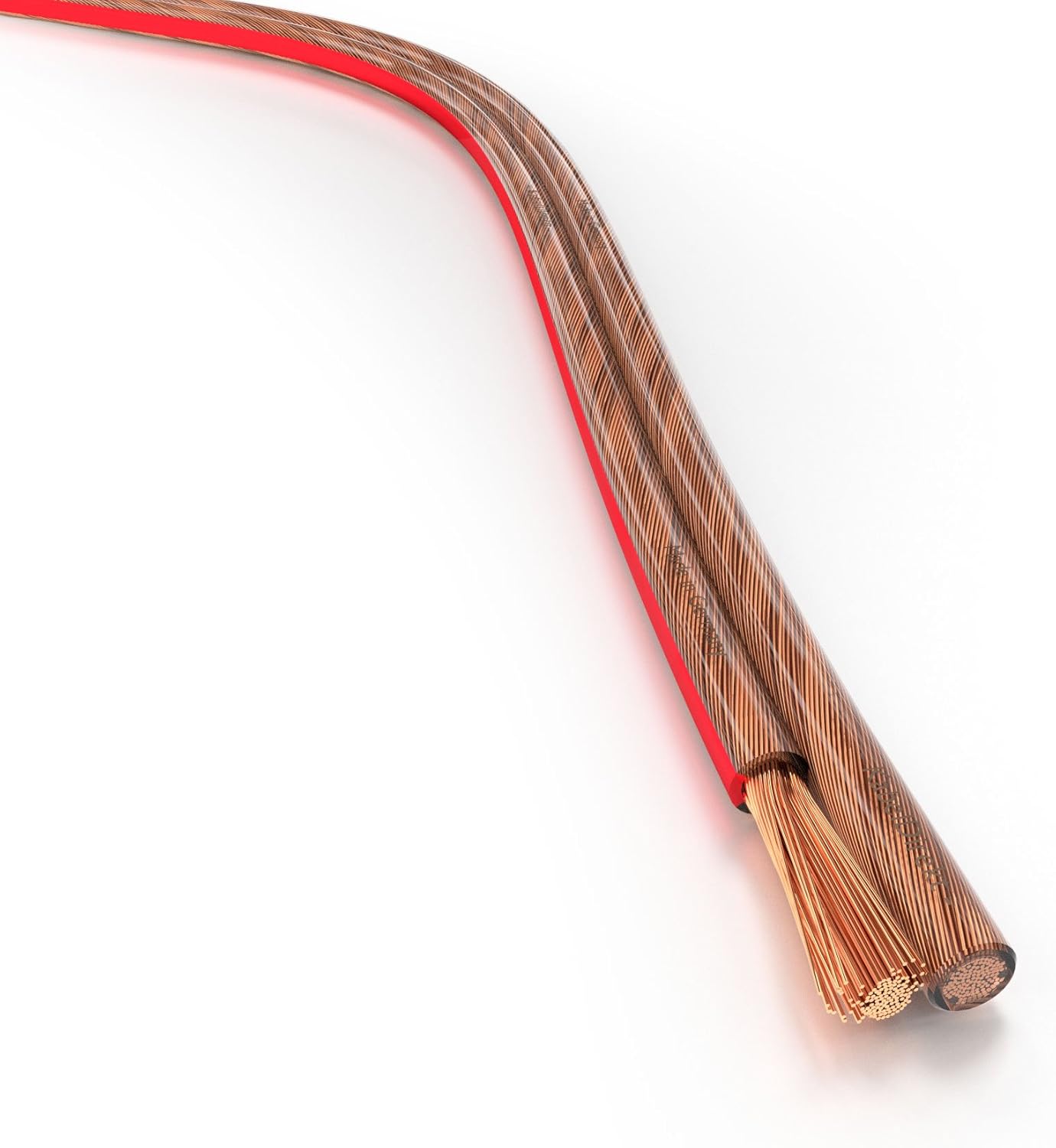 KabelDirekt - Pure Copper Stereo Audio Speaker Wire & Cable - Made in Germany - 14 AWG Gauge - 100 feet - (For Hifi Speakers and Surround Sound Systems, Pure Copper, with polarity markings): Electronics