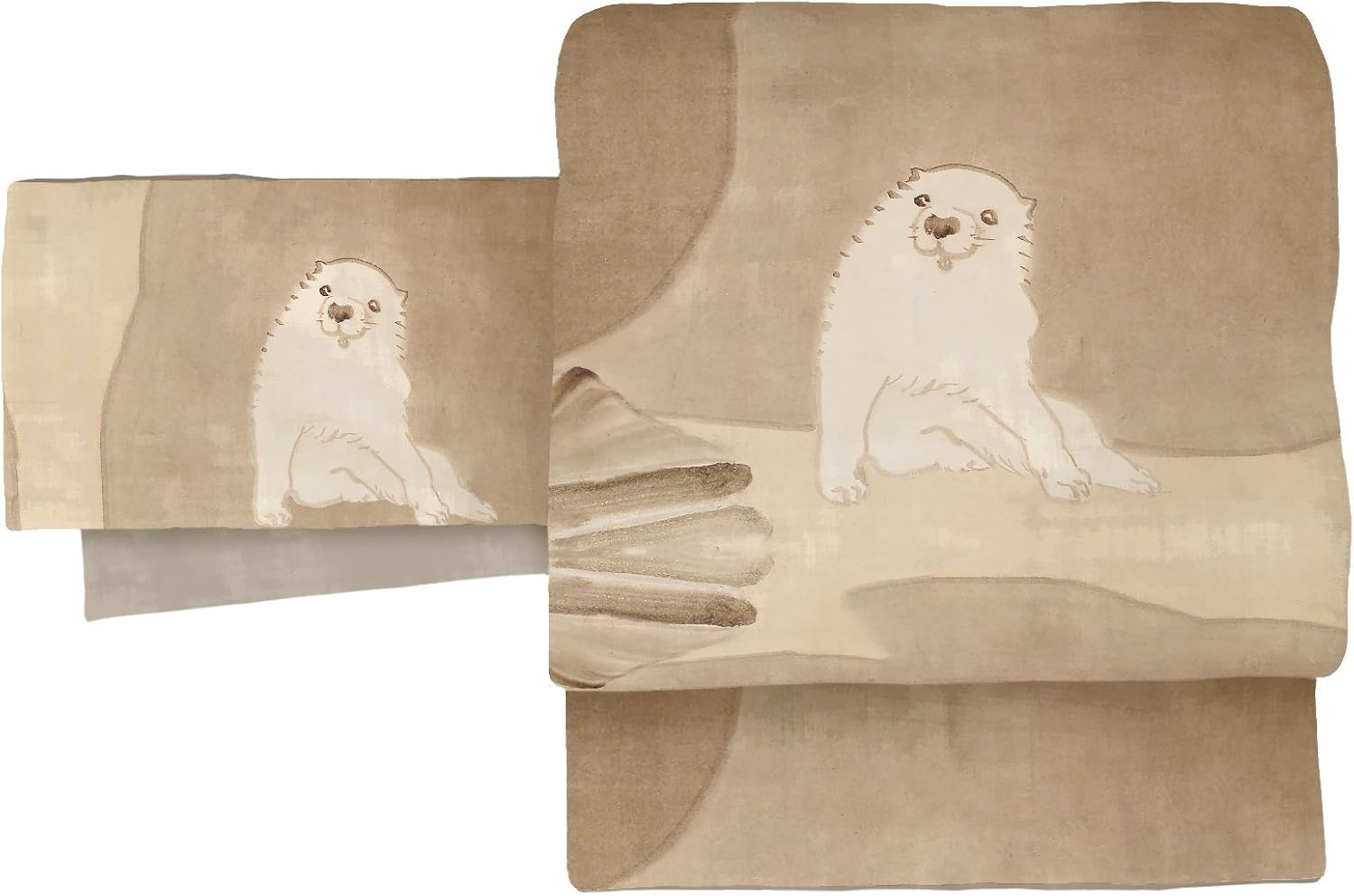 Amazon 京袋帯 長沢芦雪 犬柄 オリジナル捺染 帯 通販