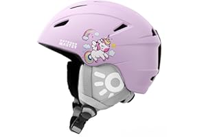 OutdoorMaster Anoa Kids Ski Helmet - Adjustable Snowboard Helmet - Durable PC Shell, Shock-Absorbing EPS Core & Cooling Vents - Certified Snow Sports Helmet for Boys, Girls & Youth