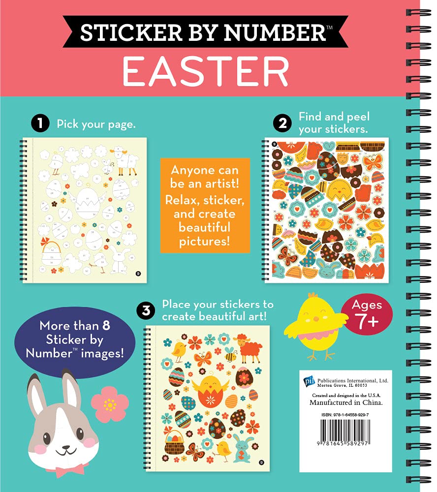 Brain Games - Sticker by Number: Easter