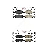 AmeriBRAKES Front Rear Ceramic Disc Brake Pads Kit