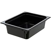 Carlisle FoodService Products 10221B03 StorPlus Half Size Food Pan, Polycarbonate, 4" Deep, Black