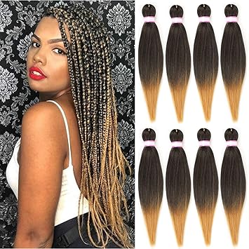 Amazon Com 8 Packs Prestretched Braiding Hair Extensions Black And Blonde Mix Color Professional Easily Twist Braid Synthetic Yaki Texture Fiber Crochet Twist Braids Hot Water Setting Hair 20inch 1b 27 Beauty 8 packs prestretched braiding hair extensions black and blonde mix color professional easily twist braid synthetic yaki texture fiber crochet twist
