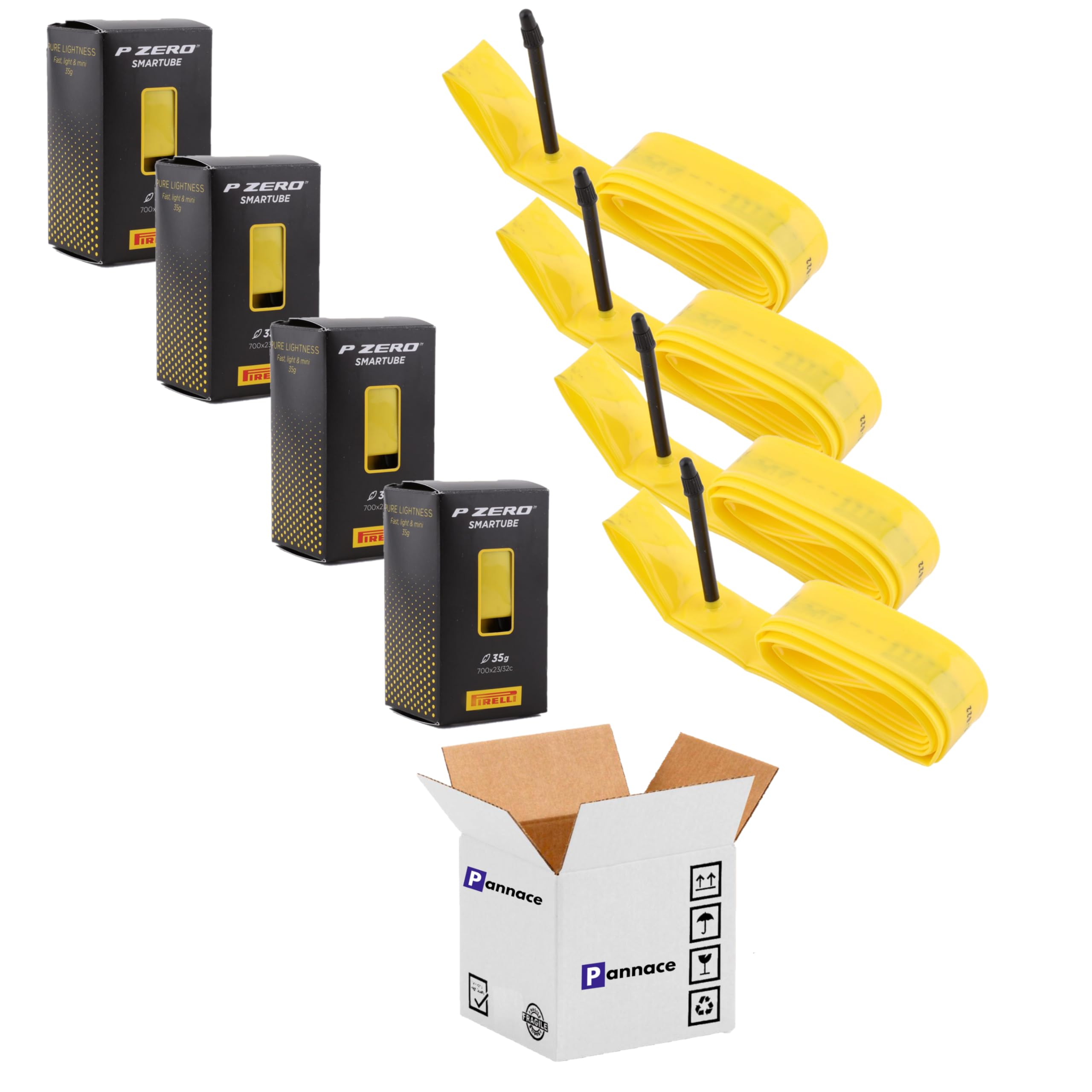 Bicycle Inner Tube 23/32-622/700 x 23/32 – Presta 60 mm P Zero SmarTUBE 35 g. Black Valve (4)