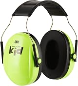 3M Peltor Kid Ear Defender Neon Green 27 dB Child Earmuffs H510AK view 4