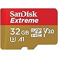 SanDisk SDSQXAF-032G-GN6MA - Tarjeta de memoria microSDHC UHS-I de 32 GB con adaptador de hasta 100 MB/s, C10, U3, V30, 4K, A