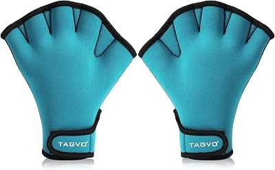 TAGVO Aquatic Gloves Webbed Swim Gloves Neoprene Resistance Waterproof