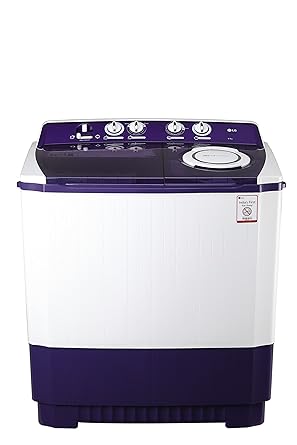 LG 9.5 kg Semi-Automatic Top Loading Washing Machine (P1565R3SA, Purple)