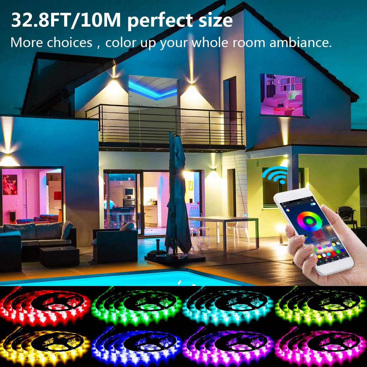 LED Strip Lights, KIKO Led Lights Smart Color Changing LED Lights 32
