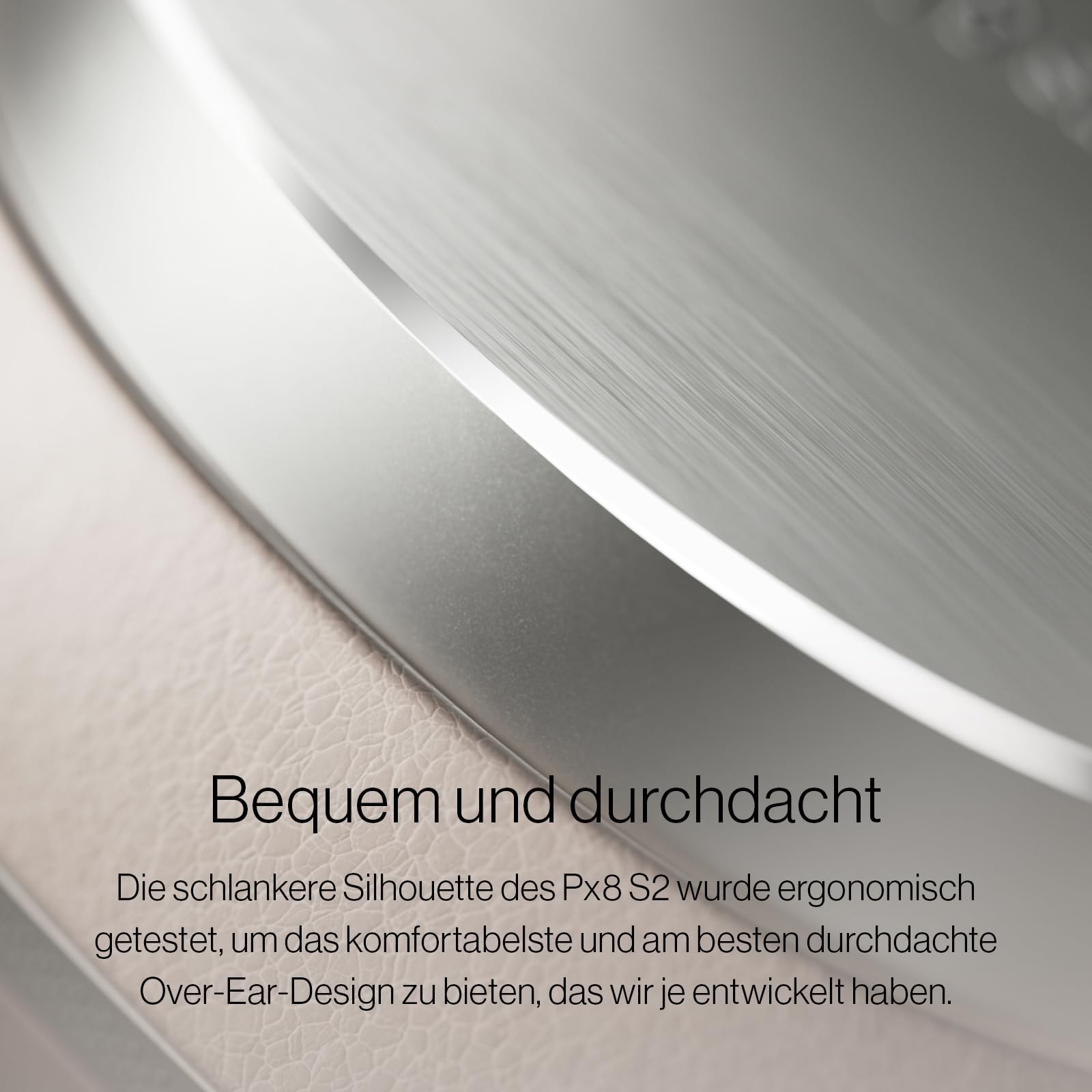 Bowers & Wilkins Px8 S2 Kabellose Noise-Cancelling Kopfhörer mit Bluetooth Audio, Schnellladefunktion, 30 Stunden hochauflösende Wiedergabe & Mikrofon - Onyx Schwarz 8