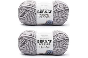Bernat Forever Fleece Winter Waves Yarn - 2 Pack of 280g/9.9oz - Polyester - 6 Super Bulky - 194 Yards - Knitting/Crochet