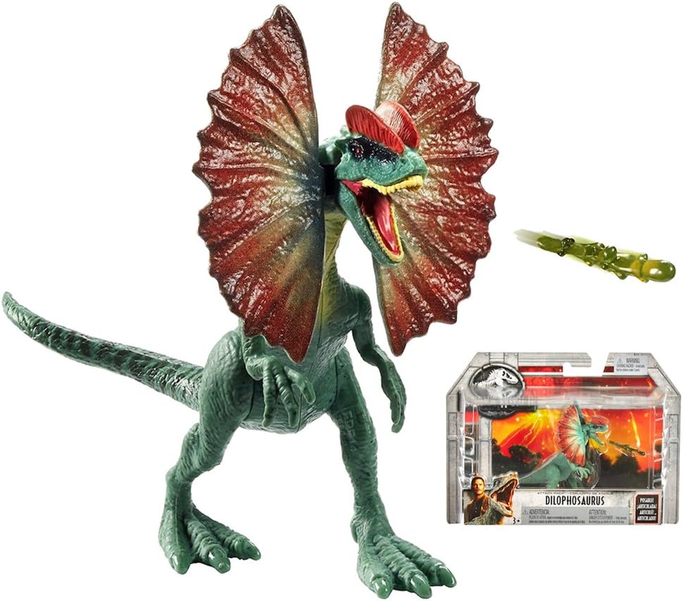 JWFK Jurassic World Fallen Kingdom Dilophosaurus Dinosaur Posable Figure 4" 2018