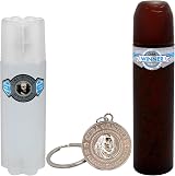 Cuba Winner For Men 3 Pc Gift Set 3.3oz EDT Spray After Shave Keychain view 2
