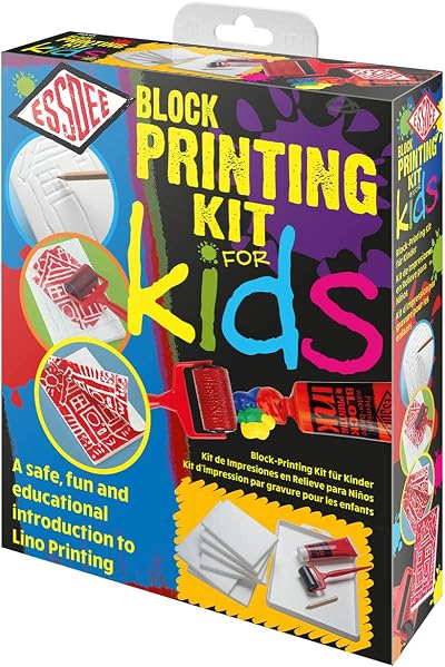 ESSDEE P6K4K Block Printing Kit for Kids | Made in UK | Ages 1-99