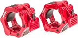 Iron Lab 2in Barbell Collars Pair ABS Locking Clamps Red Pro 2" view 3