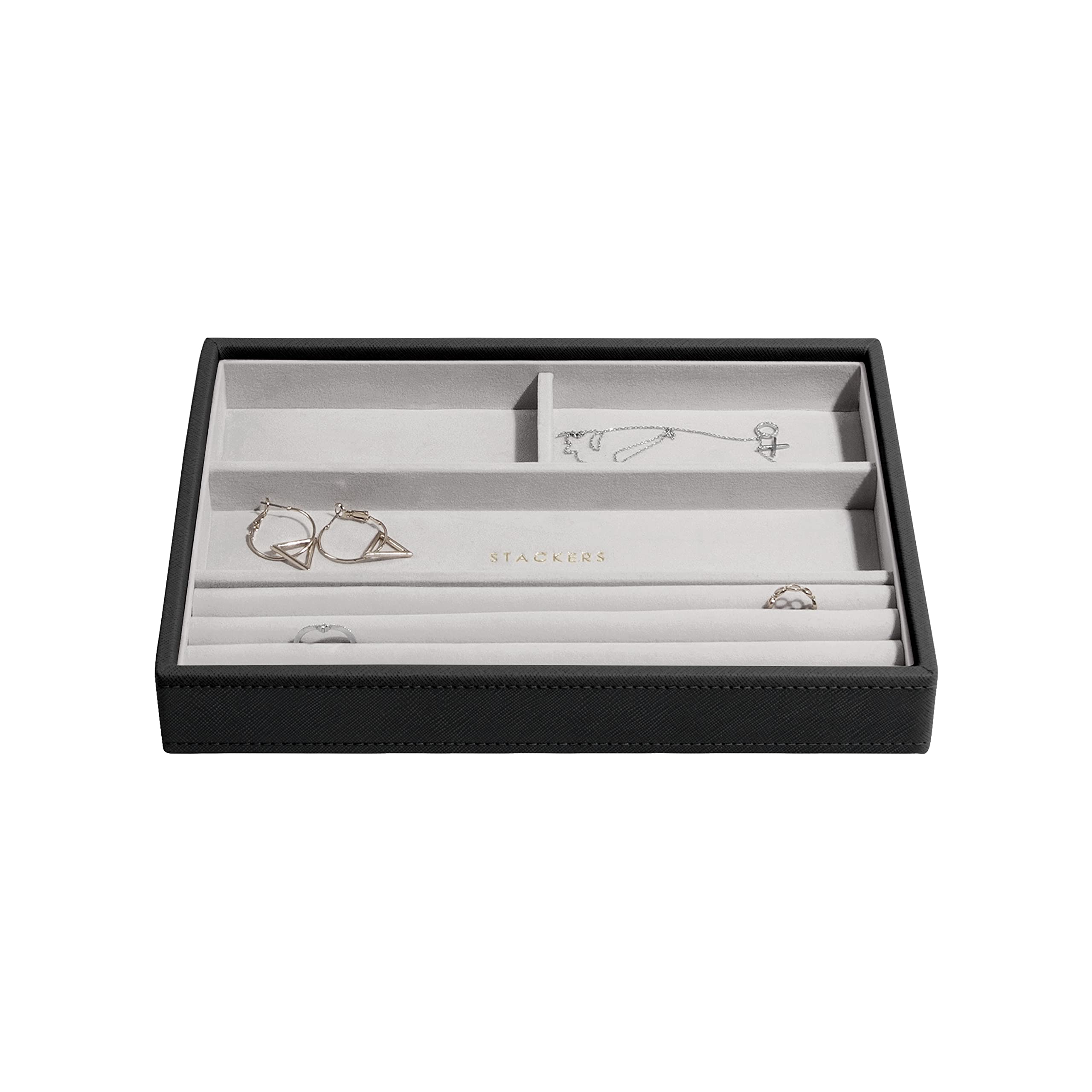 Stackers Black Classic Medium Jewellery Box Ring/Bracelets Layer — image 1