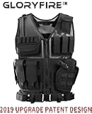 GLORYFIRE Tactical Vest Modular Assault Vest Law Enforcement Vest Breathable Combat Training Vest Adjustable Lightweight