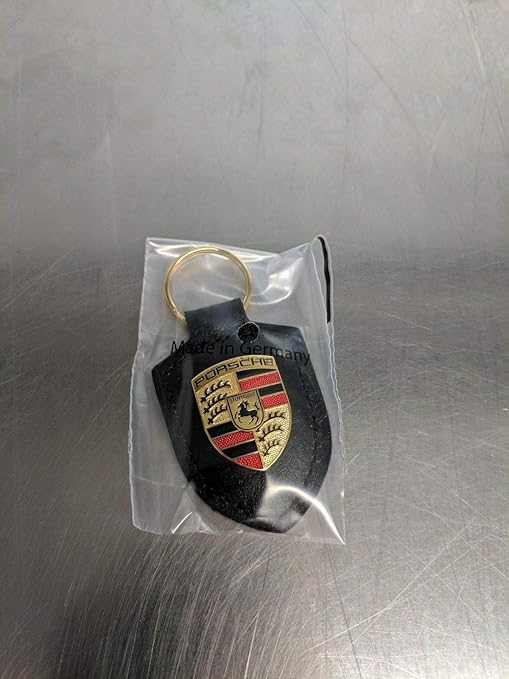 Porsche Crest Key Ring - Black