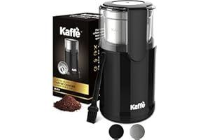 KAFFÈ Kaffe Electric Coffee Blade Grinder w/Removable Cup - 4.5oz - Black (w/Cleaning Brush)