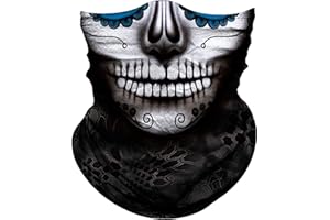 Obacle Skull Face Mask for Women Dust Wind Sun Protection Rave Festival Riding