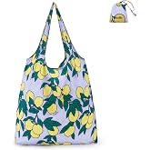 Stelle Lightweight Reusable Grocery Bag with Handles Ripstop Nylon Foldable Tote Shopping Bags for Travel and Groceries