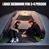 Portal 4 Man Blackout Tent with Porch 4000mm Waterproof Lightweight Dome Tent view 6