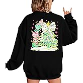 MNLYBABY Merry Christmas Santa Sweatshirt Oversized: Women Christmas Shirt Santa Claus Sweater Christmas Vibes Retro Tops