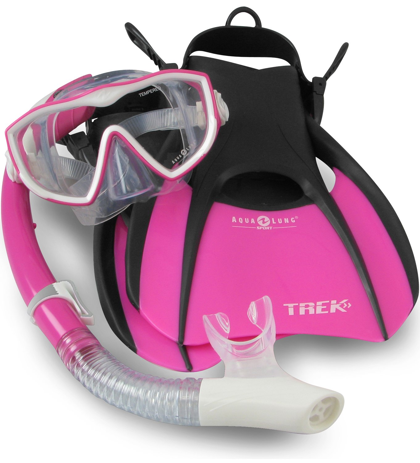 Diving & Snorkeling Island Dry Snorkel and Trek Fin Aqualung Snorkel