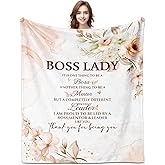 YSBLGWE Boss Lady Gifts, Boss Lady Gifts for Women, Boss Lady Blanket 50"x60", Best Boss Gifts for Women, Boss Christmas Birthday Gifts, Bosses Day Gifts for Women, Boss Appreciation Gifts for Women
