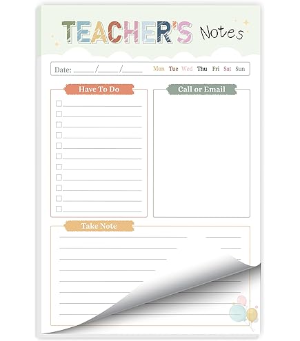 Amazon.com: Eccolo “Teacher Notes” Notepad and Pen, Teacher