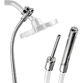 Cleanstream Shower Enema System with 6Foot Metal Hose, Dual Nozzle Set
