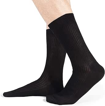 Classic Rib Filo di Scozia Middle Thin Cotton Men's Crew ...