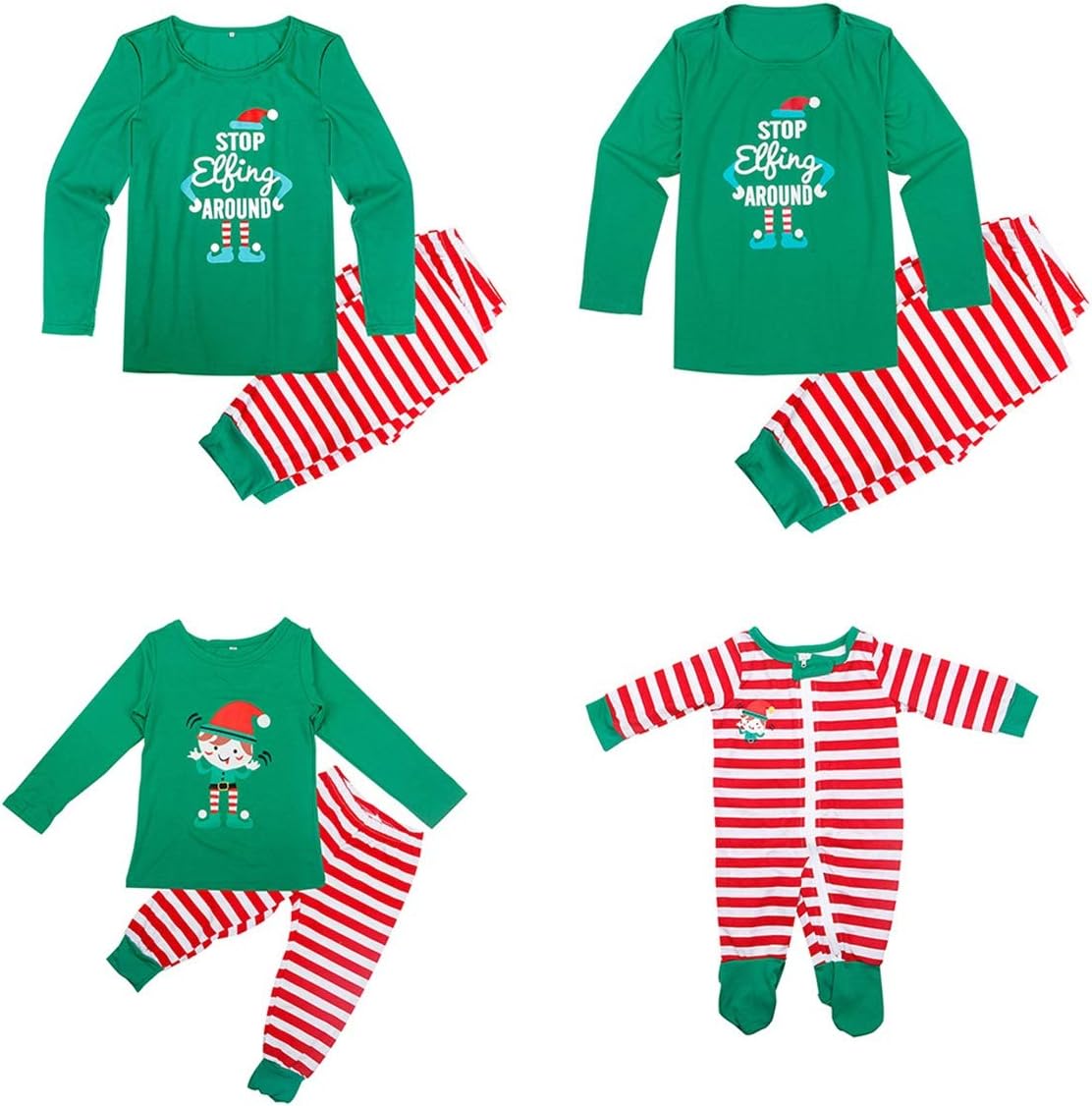 Christmas Family Matching Pyjamas Set for Dad Mom Kids Baby Sleepwear Homewear Outfit
