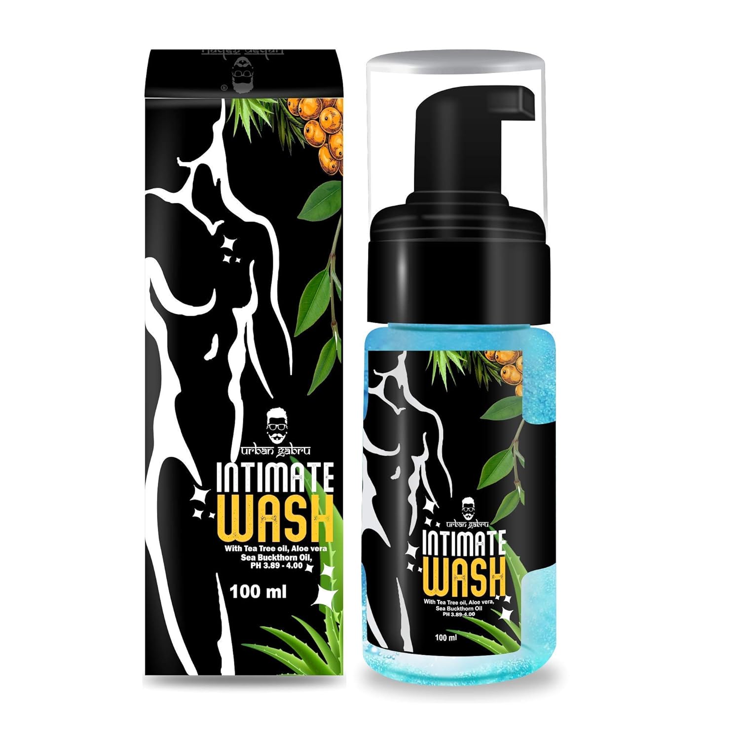 Intimate Wash for men with tea tree oil, aloe vera & sea buckthorn oil