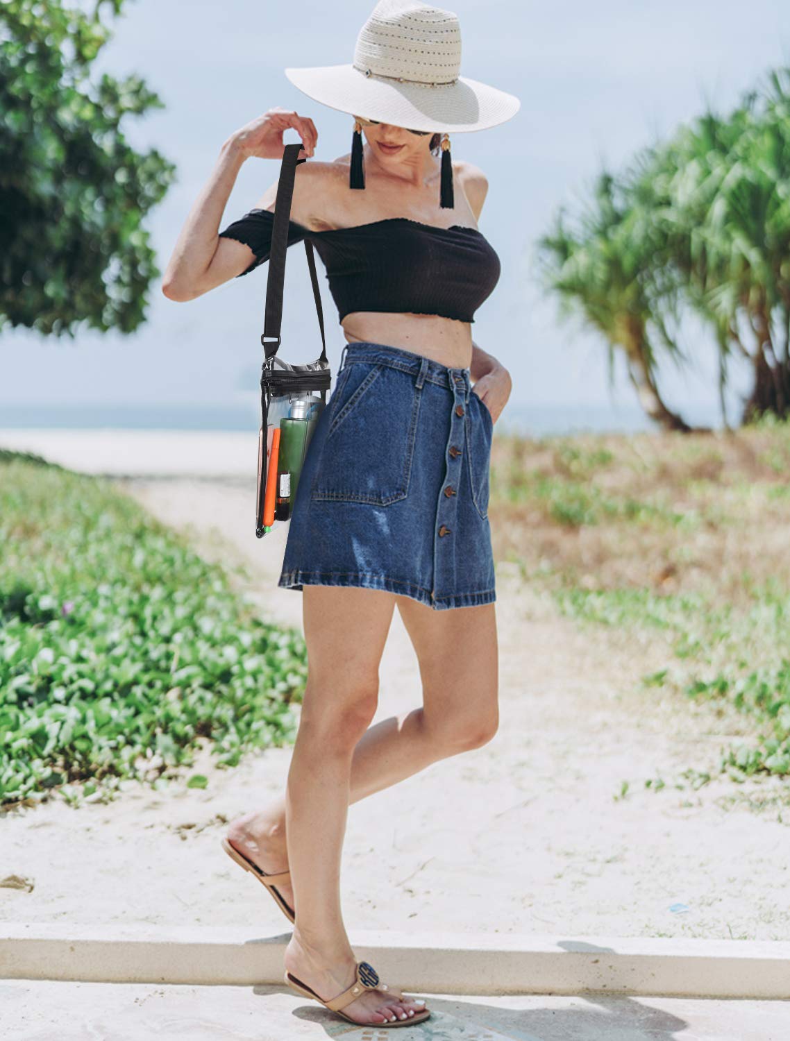 2 Pack Clear bag Stadium Approved See Through Bag for NFL, PGA, NCAA, Concert