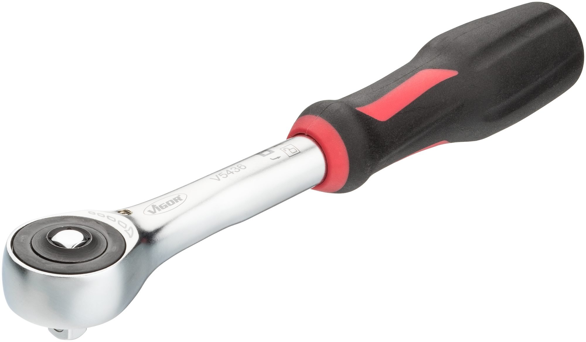 Vigor V5436 Rotary Handle Reversible Ratchet, 6.3 mm
