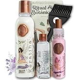 Keratina Ritual Botanico 250ML &amp; Termo Protector 120ML Incluye Cepillo Aplicador &amp; Manual de Instrucciones | Alisado Progresivo Organico Vegano Sin formol ni Amoniaco | Producto Colombiano