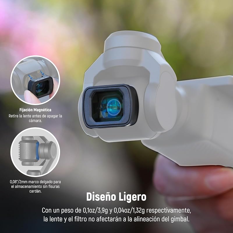 Kit de Filtro e Lentes Compatíveis com DJI Pocket 4/3 / Xtra Muse