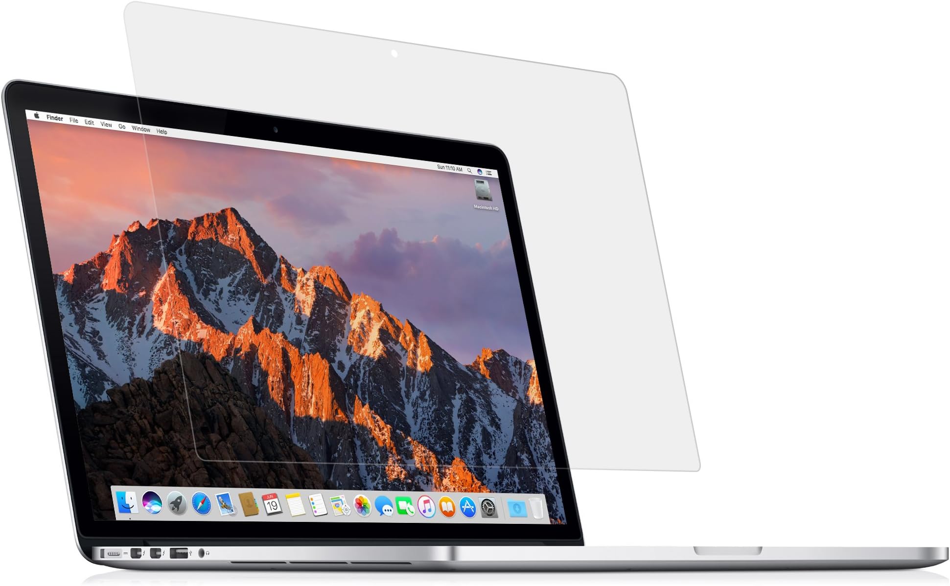 MyGadgetScreen Protector Crystal Clear HD compatible with Apple MacBook Pro Retina 15 inch - Anti Scratch LCD Display Protection Full Cover Film